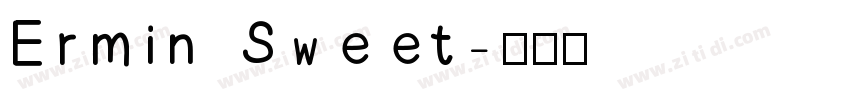 Ermin Sweet字体转换